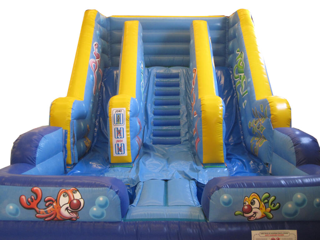 7096 TOBOGAN CON DOBLE BAJADA Y DOBLE PISCINA