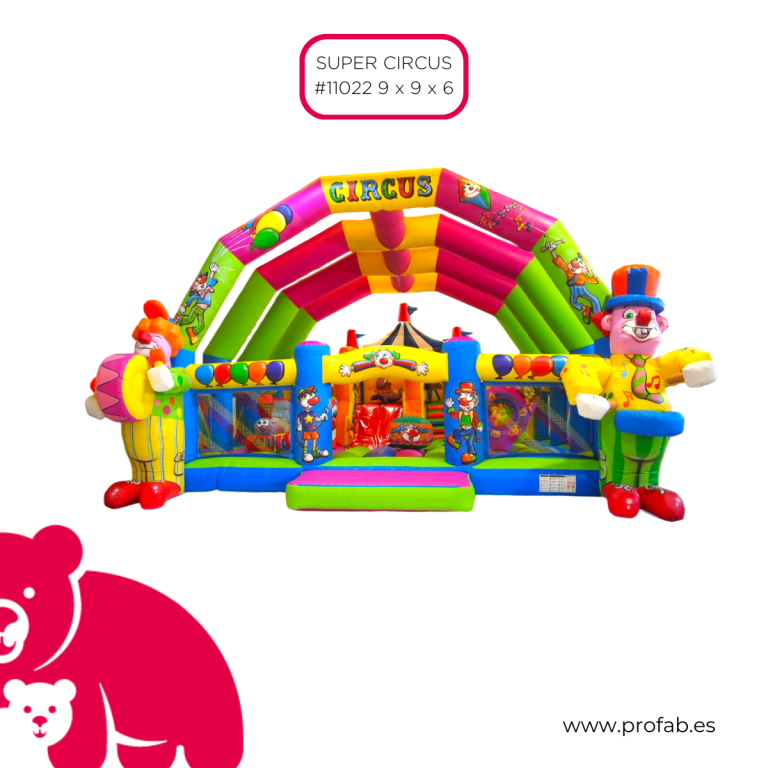 11022 SUPER CIRCUS 9x9x6 PAYASOS